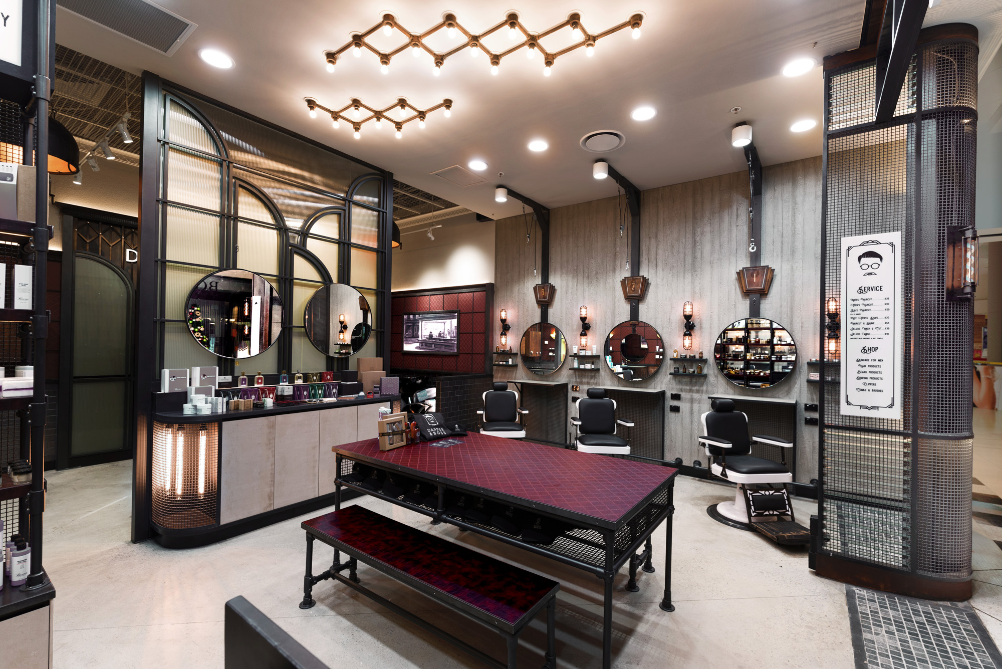 Basalt_Studio_Interior_Design_Designer_Architecture_Sydney_Shops_Shopping_Centre_Retail_Dapper_Boss_Barber_Hair_Salon
