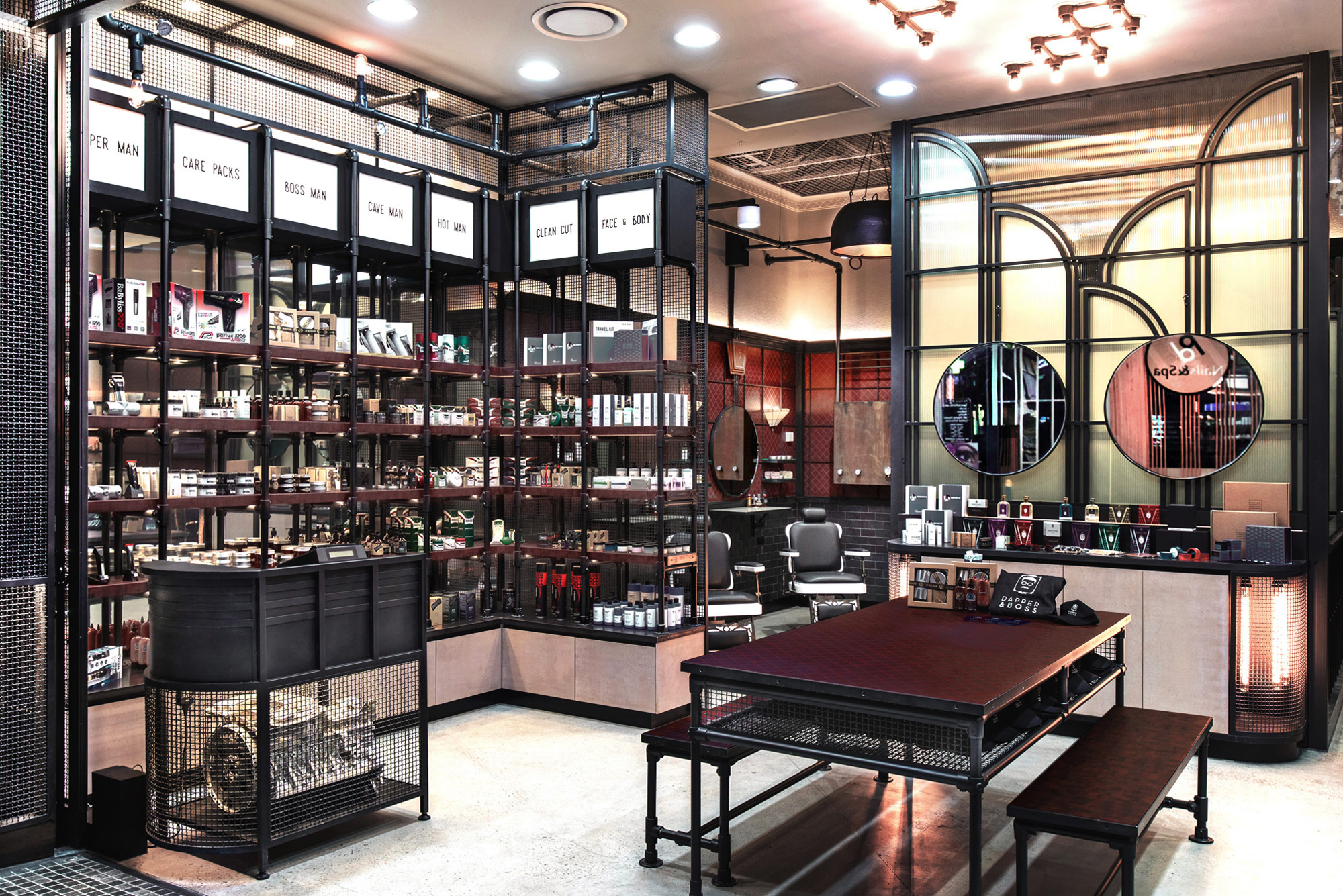 Basalt_Studio_Interior_Design_Designer_Architecture_Sydney_Shops_Shopping_Centre_Retail_Dapper_Boss_Barber_Hair_Salon